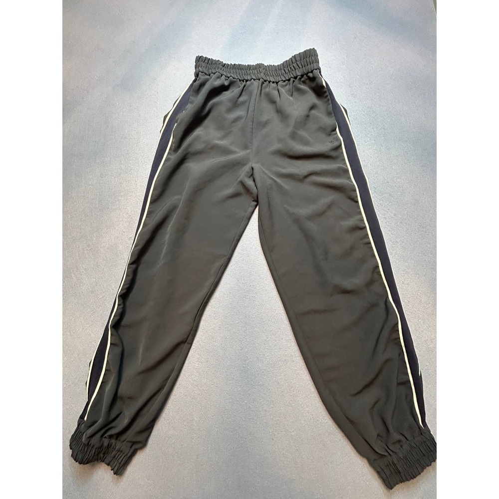 Sweaty Betty London Track Pants Green Side Stripe Joggers Womens Small - 51